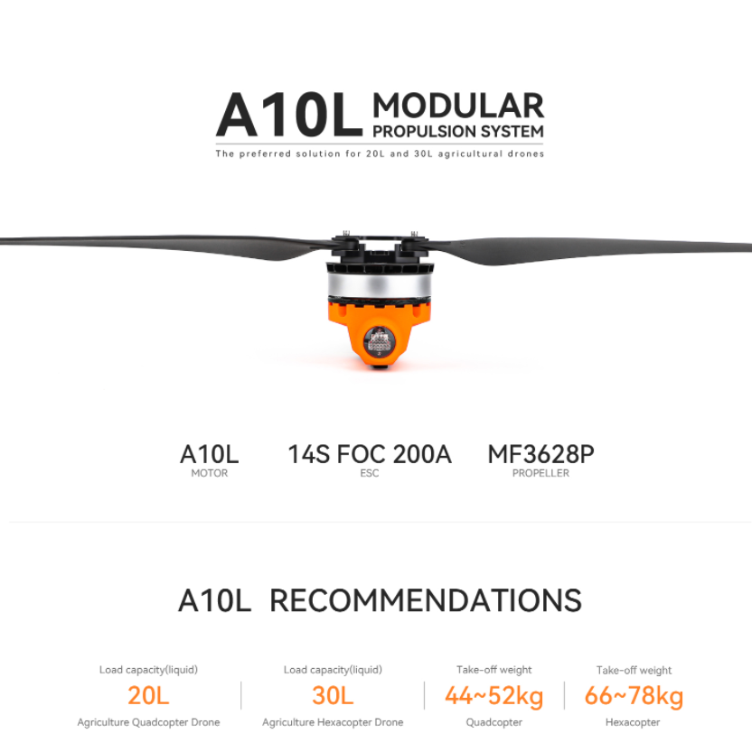 T-MOTOR A10L 12S 14S – wydajny – Drone Kit Hexacopter recenzja i cena